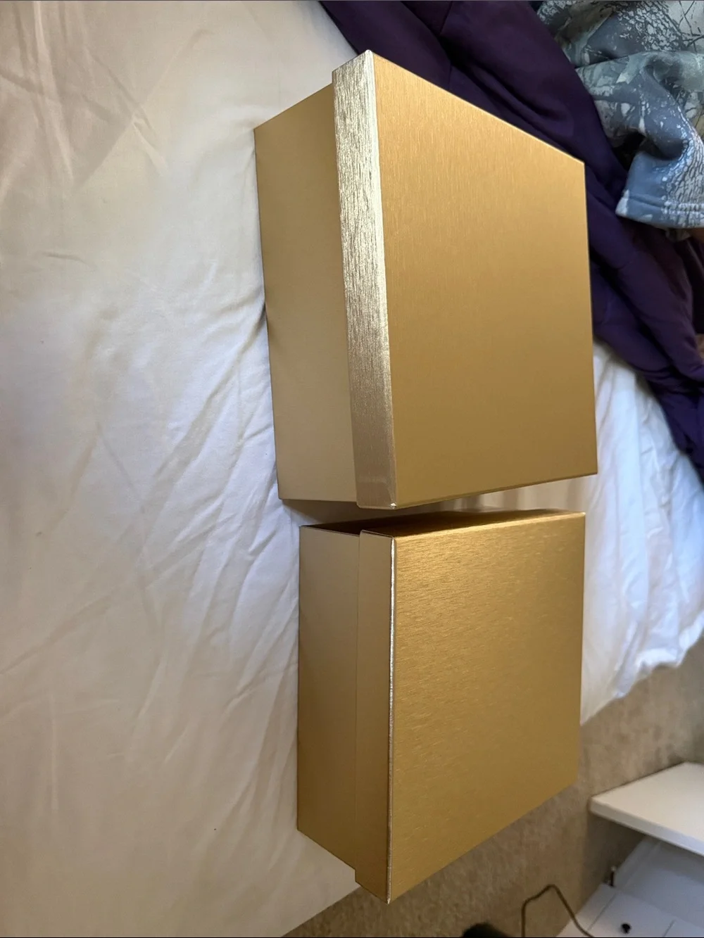 Set of Metallic Gold Gift Box